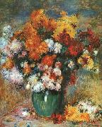 Pierre Renoir Bouquet de Chrysanthemes oil painting artist